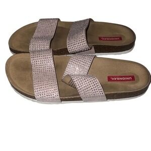 Unionbay Sandals Women's Slide Sandal Rhinestone Embellished Slip On Casual
